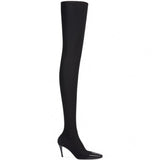 Stivali Jersey Toe Cap in nero 
