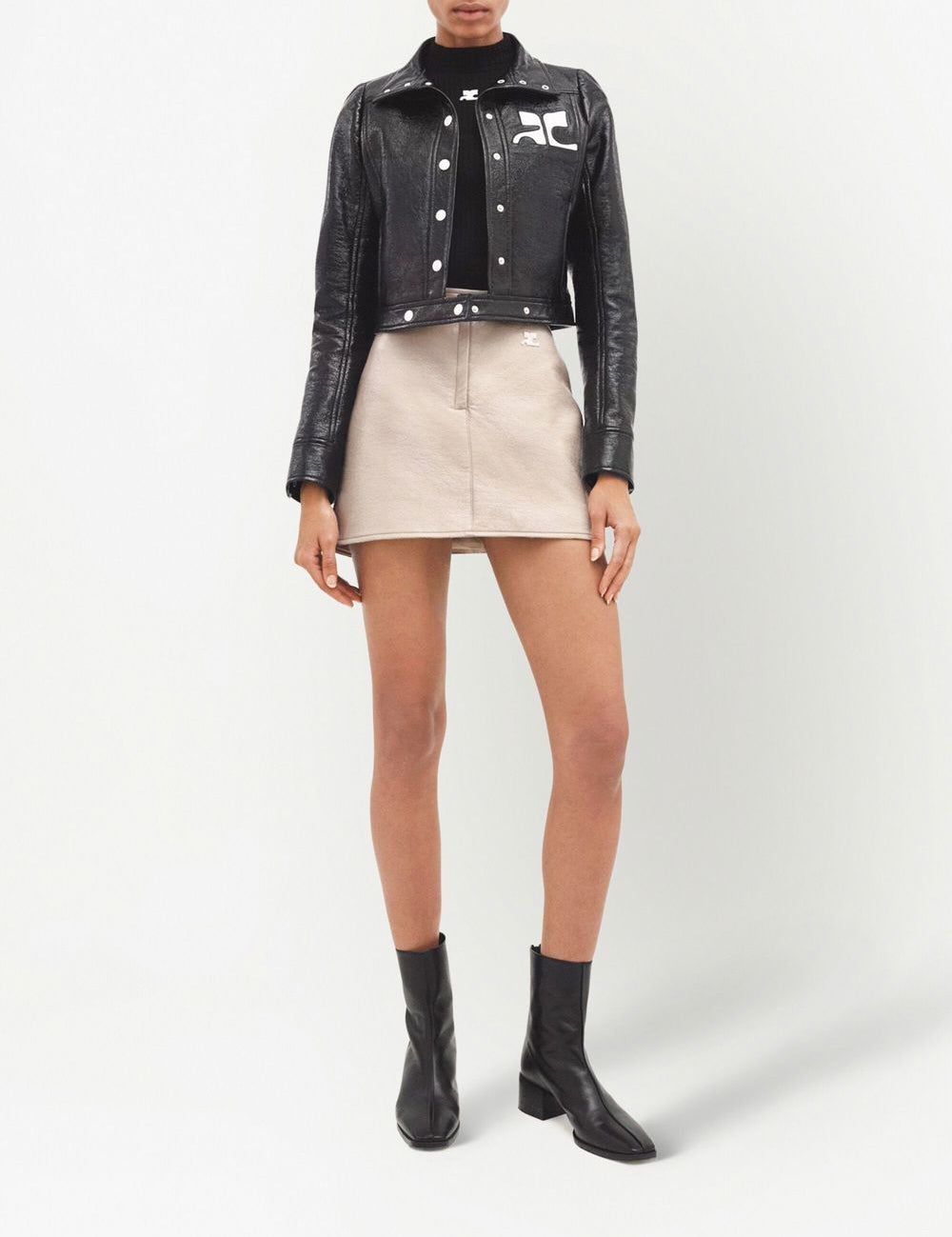 Giacca Reedition in vinile in nero Courrèges - donna 