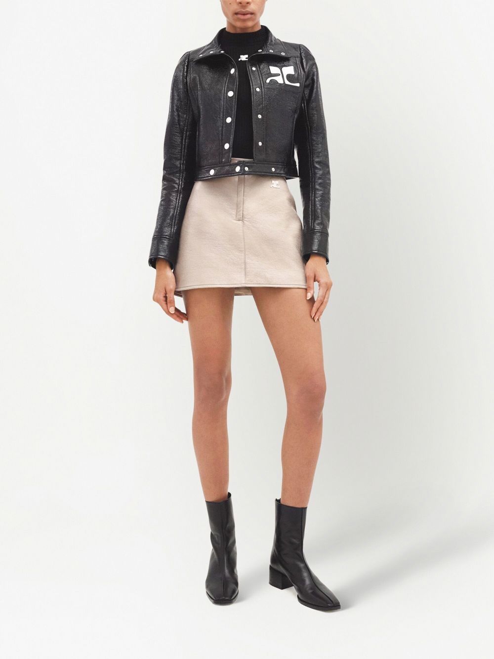 Giacca Reedition in vinile in nero Courrèges - donna 