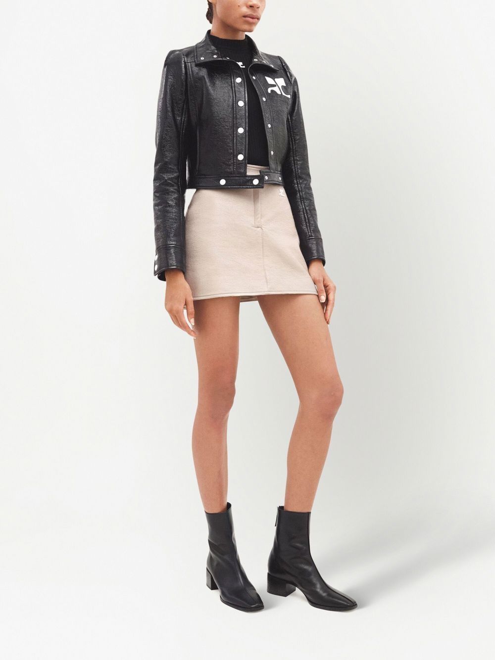 Giacca Reedition in vinile in nero Courrèges - donna 