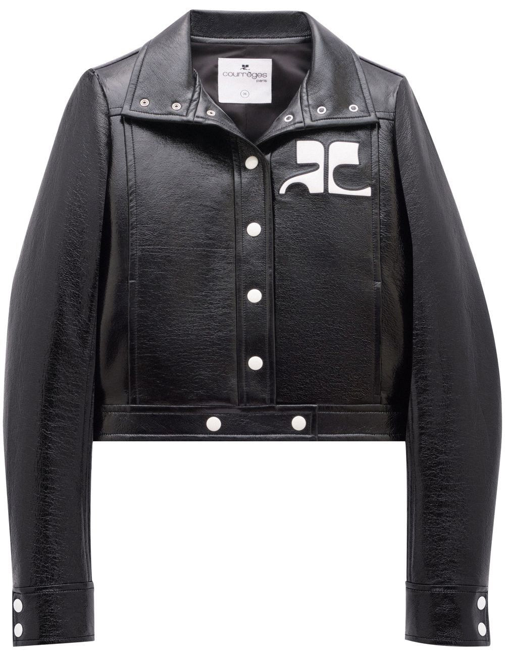 Giacca Reedition in vinile in nero Courrèges - donna 