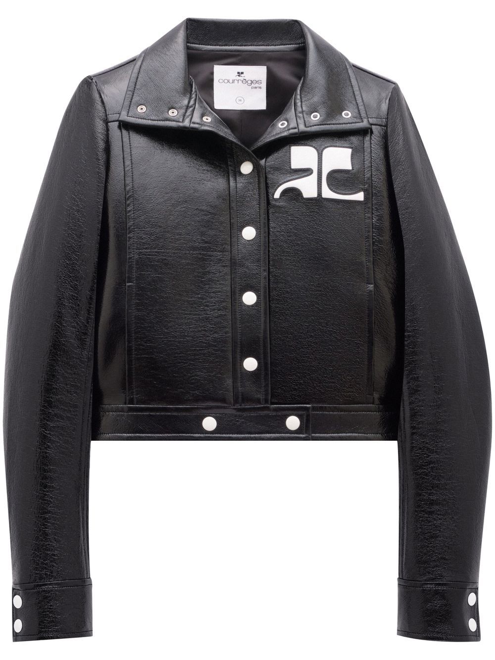 Giacca Reedition in vinile in nero Courrèges - donna 
