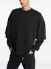 T-shirt a maniche lunghe in nero