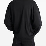 T-shirt a maniche lunghe in nero 