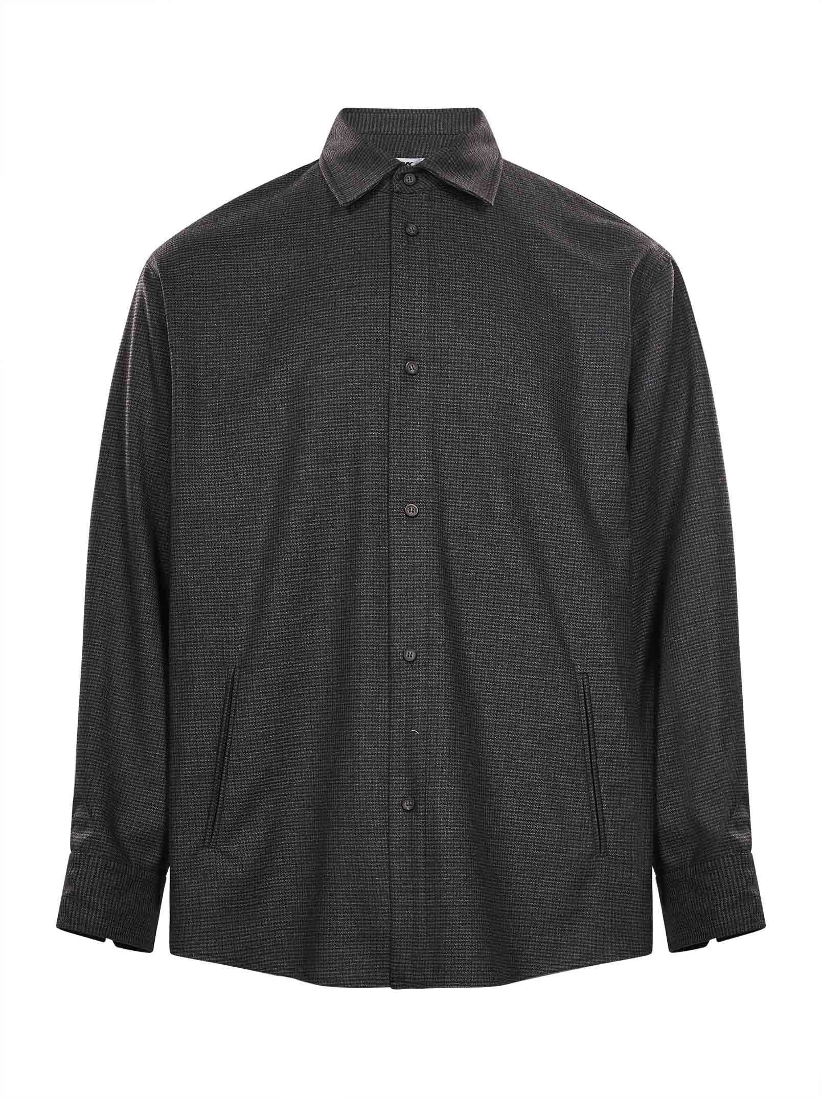 Camicia a quadri Keanu in grigio 