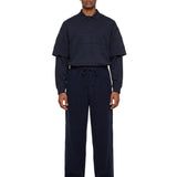Pantalone jogger Ian in blu 
