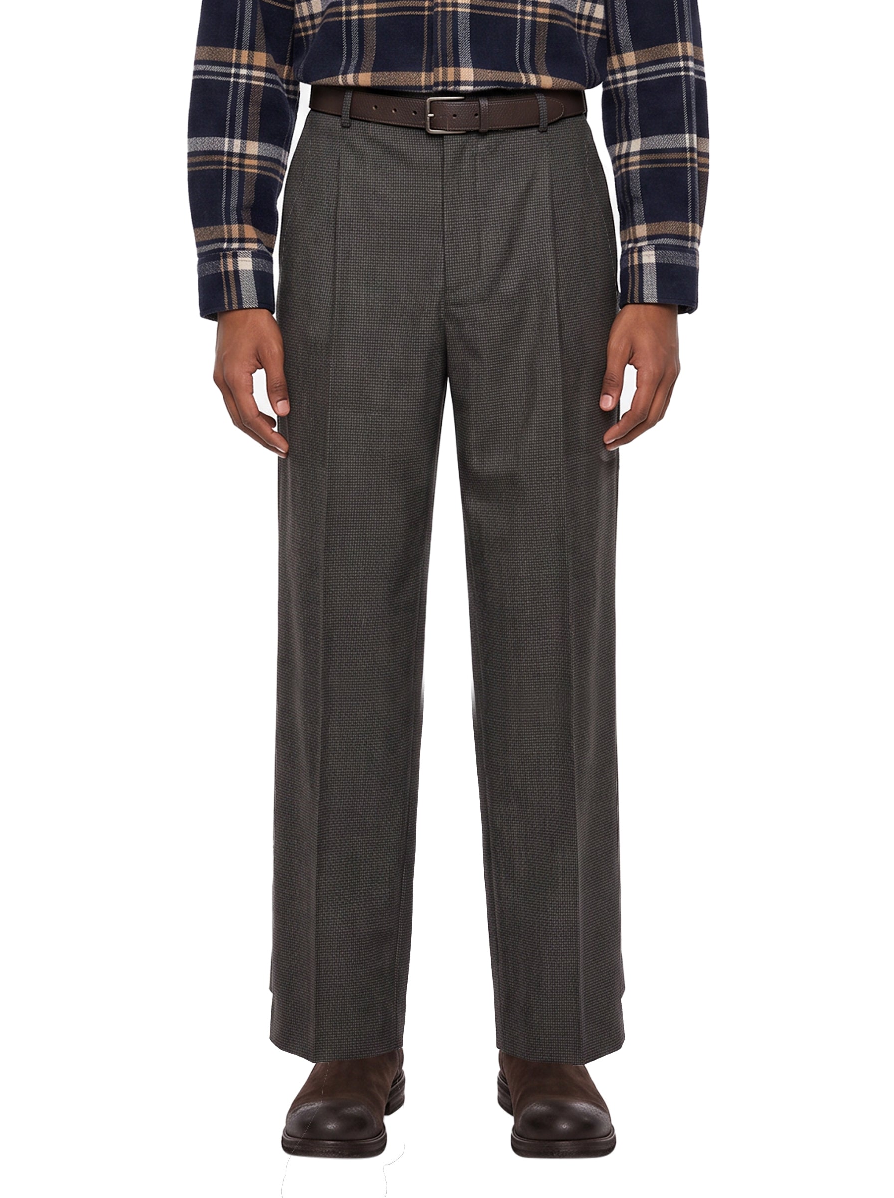 Pantaloni Davide Belt in grigio 