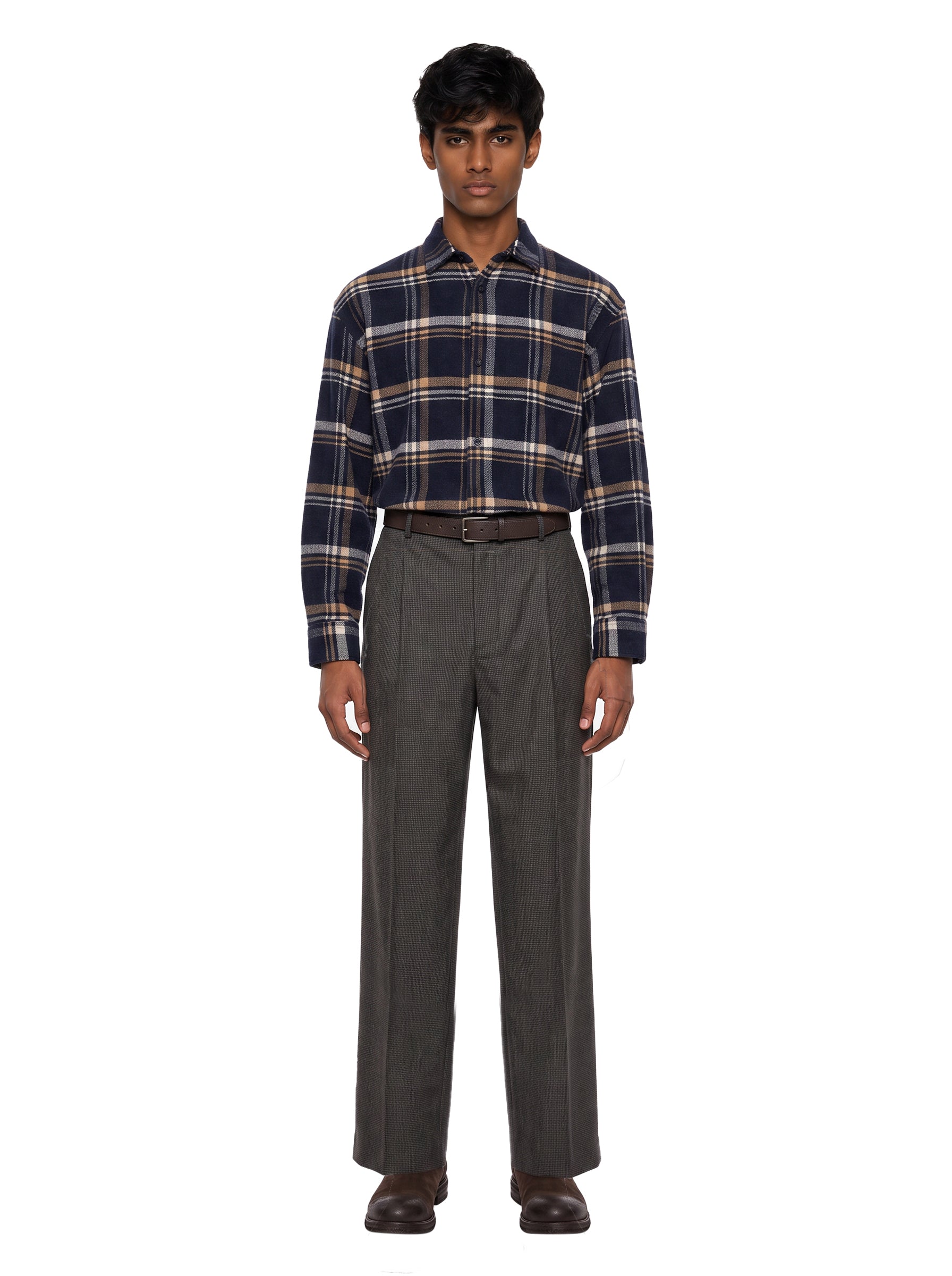 Pantaloni Davide Belt in grigio 