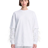 T-shirt Troy in bianco 
