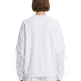T-shirt Troy in bianco 