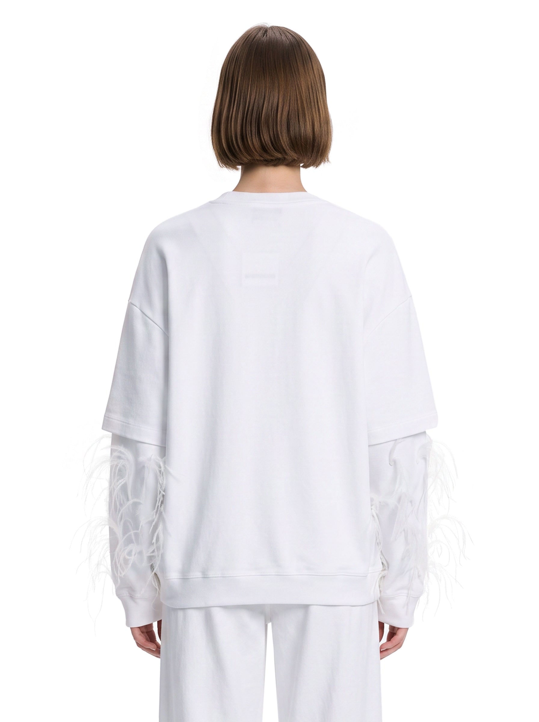 T-shirt Troy in bianco 