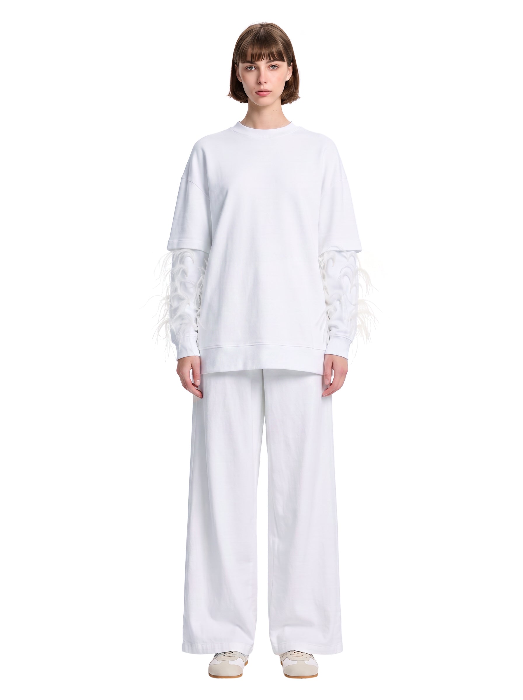 T-shirt Troy in bianco 