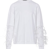 T-shirt Troy in bianco 