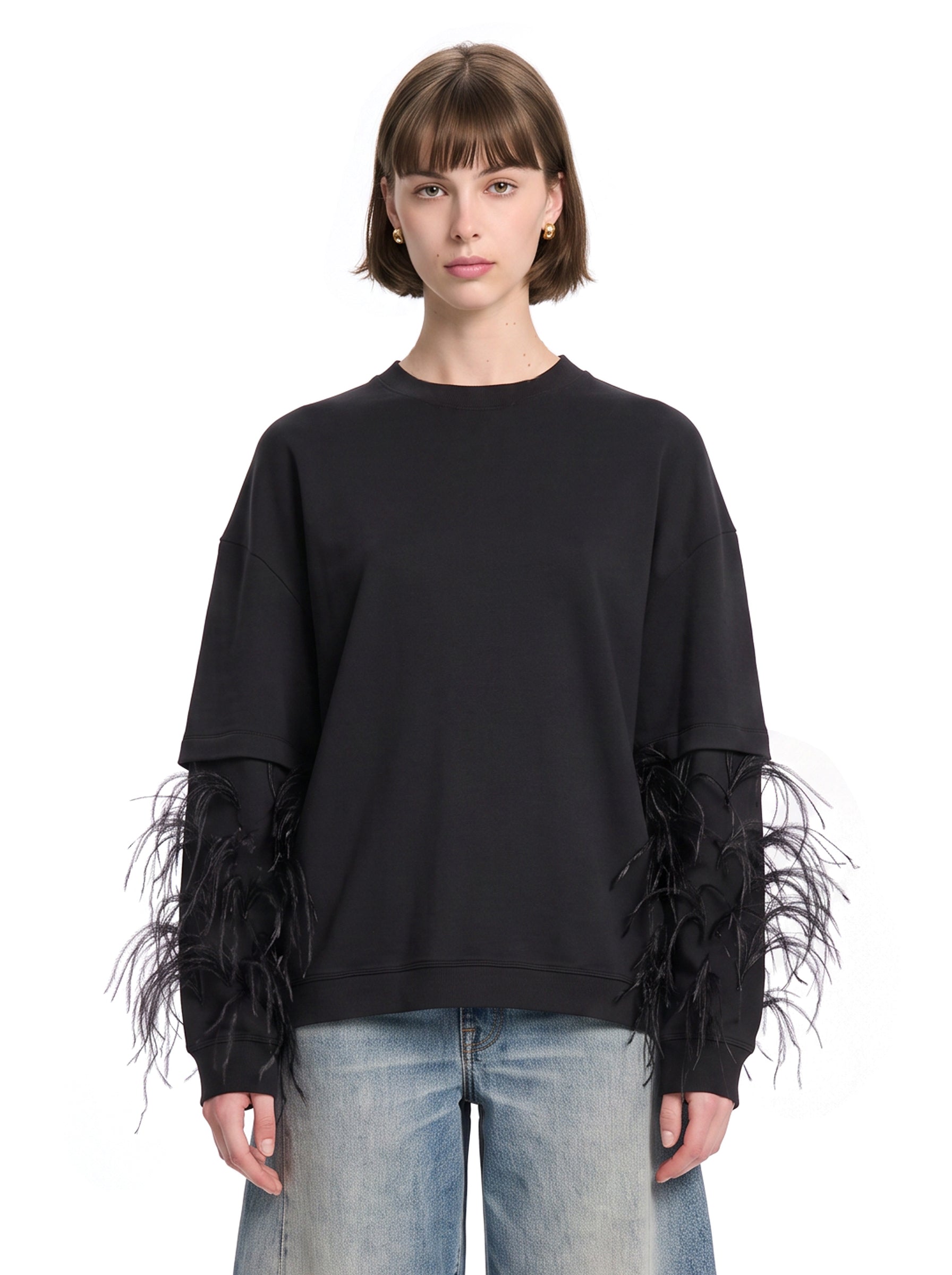 T-shirt Troy in nero 