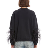 T-shirt Troy in nero 