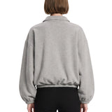 Felpa cropper Alva in grigio 
