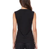 Top smanicato stampa animalier 