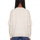 Maglia Troy in avorio 