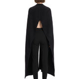 Sciarpa lunga in maglia nero 