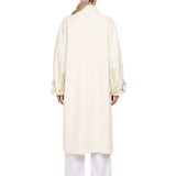 Trench oversize Alba in avorio 