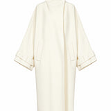 Trench oversize Alba in avorio 