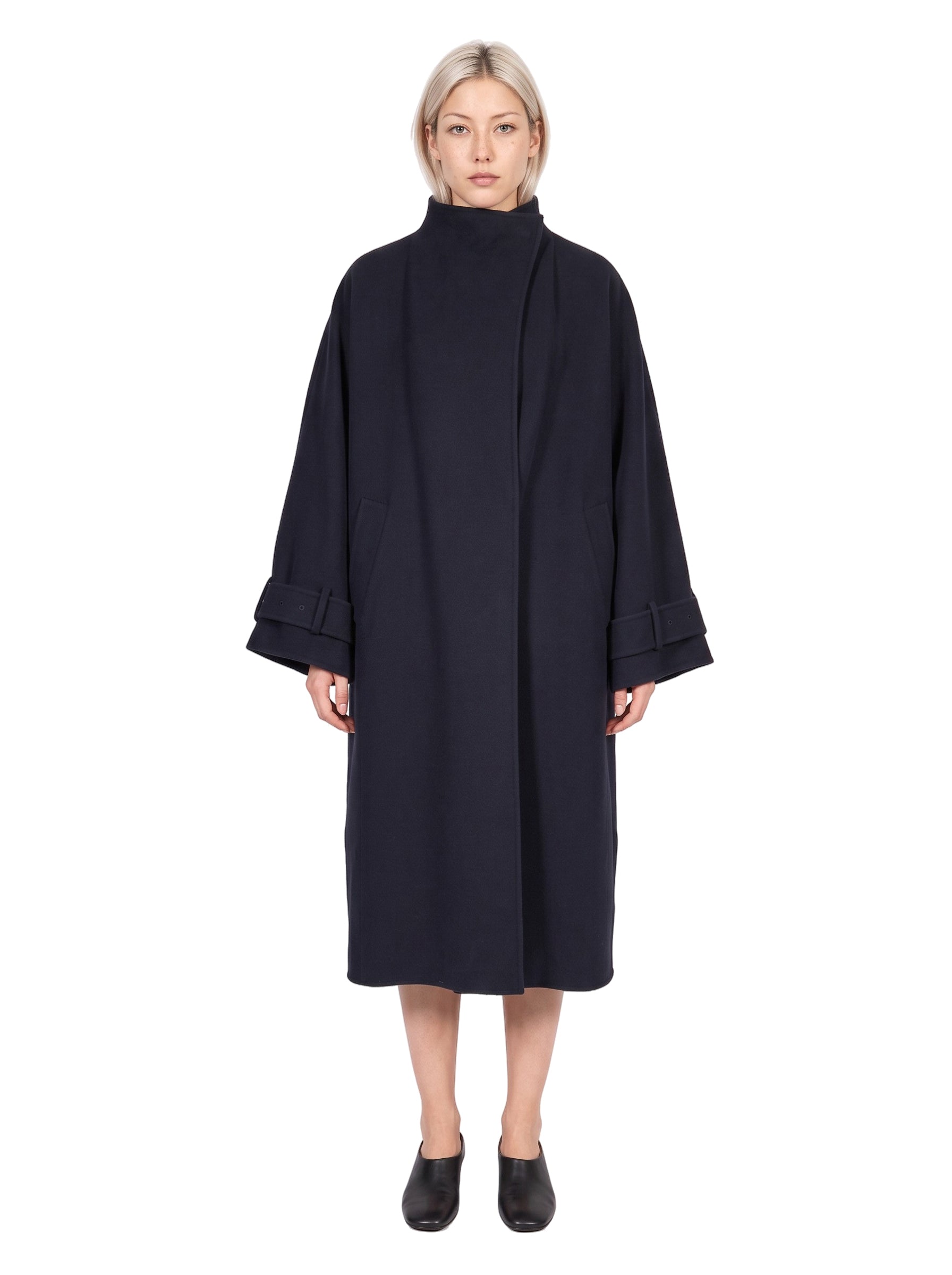 Trench oversize Alba in blu 