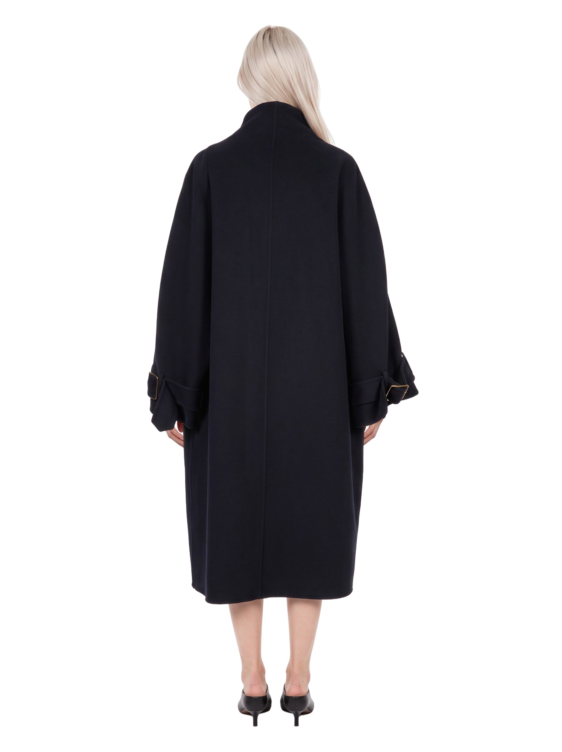 Trench oversize Alba in blu 