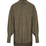 Camicia Carla in lana verde 