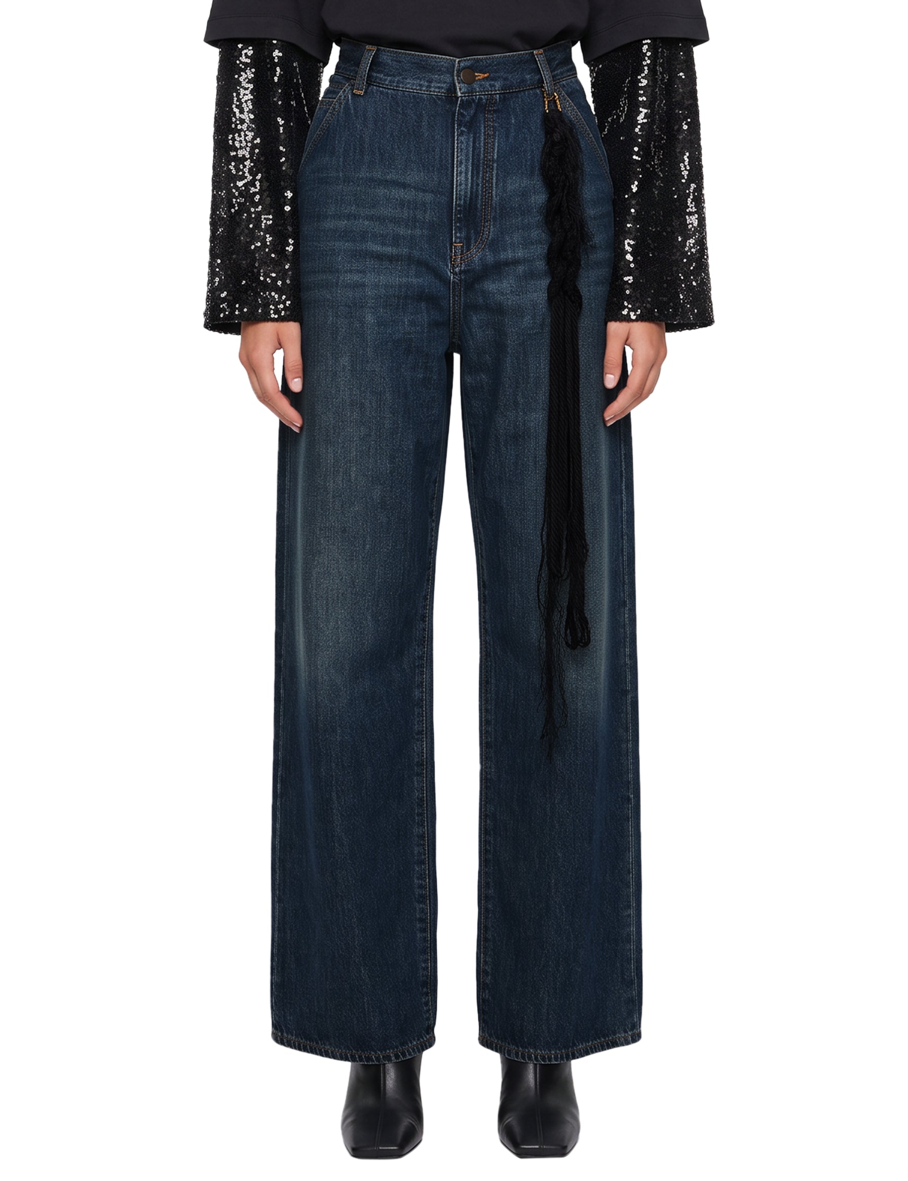 Jeans Lisa loose fit in blu 
