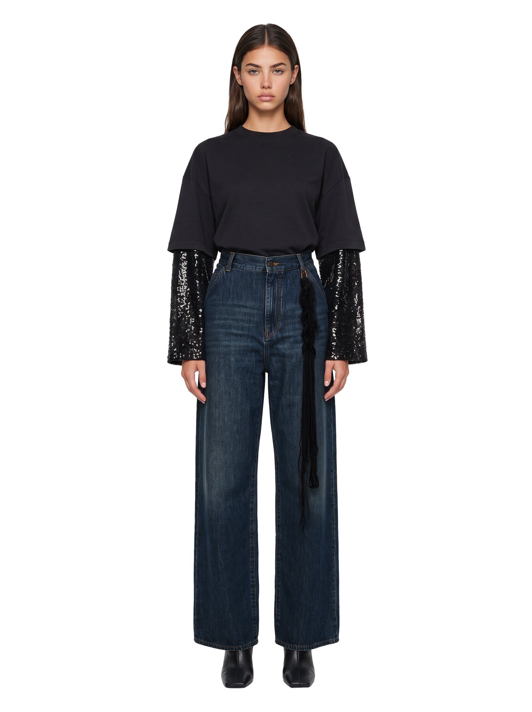 Jeans Lisa loose fit in blu 