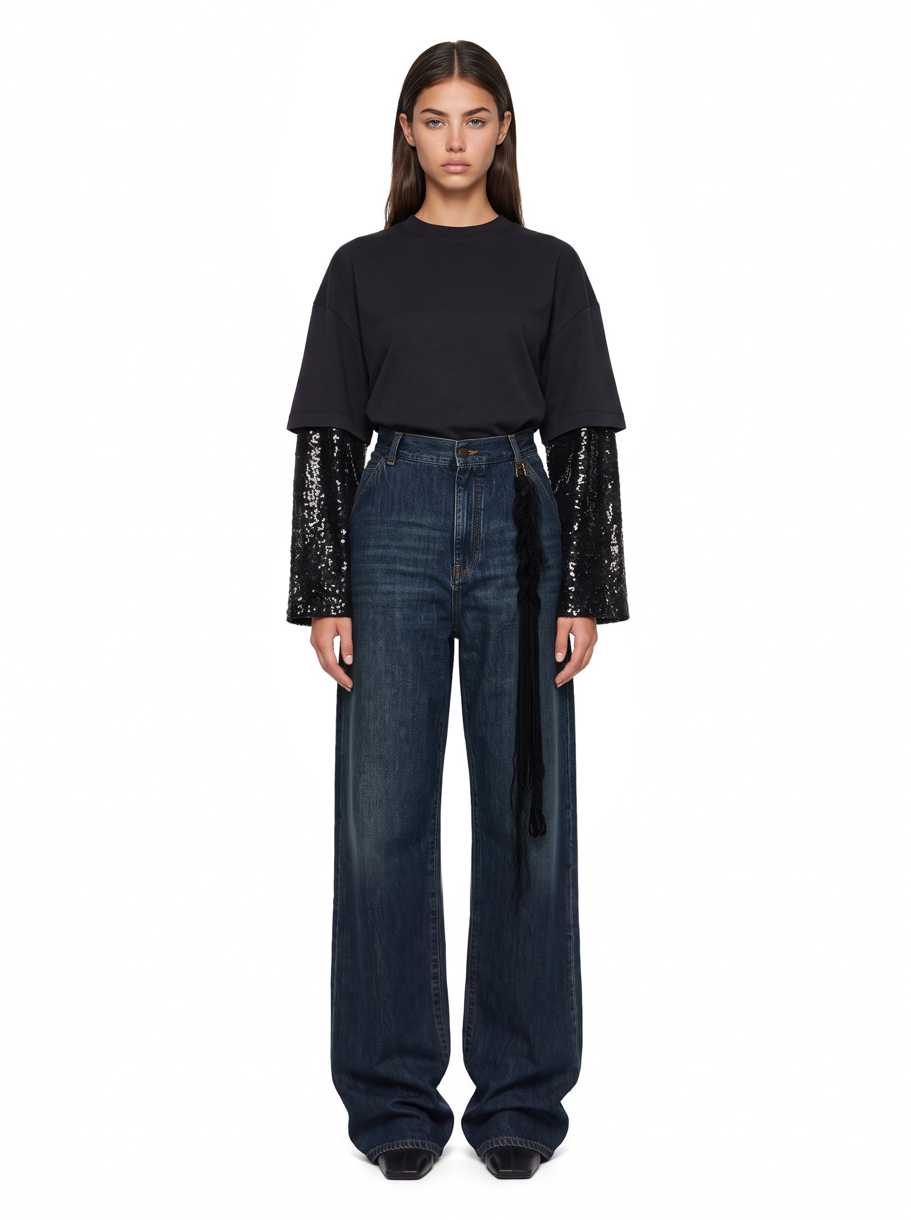 Jeans Lisa loose fit in blu 