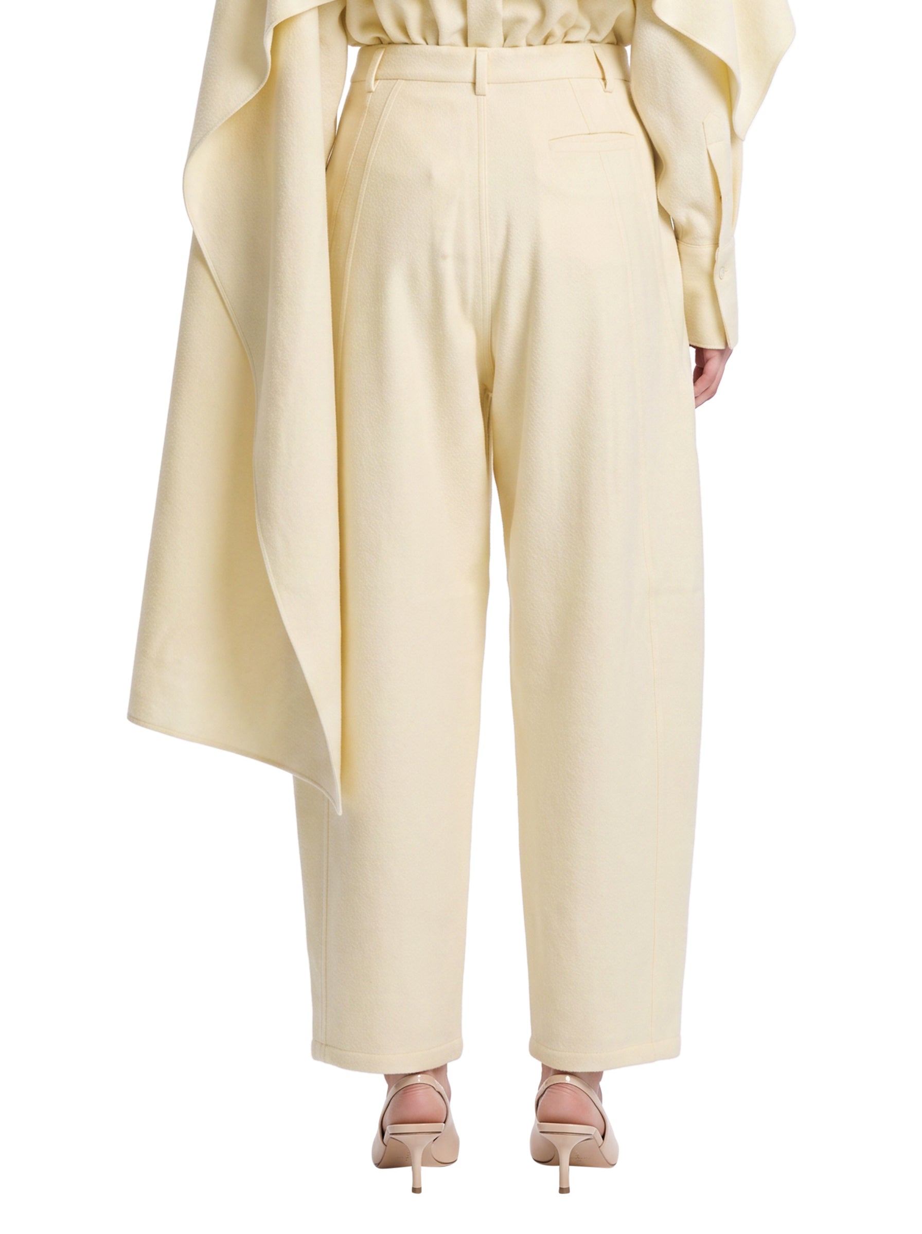 Pantaloni Phebe in avorio 