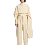 Pantaloni Phebe in avorio 
