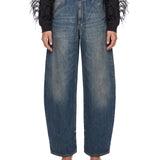 Jeans barrel Khris in blu 