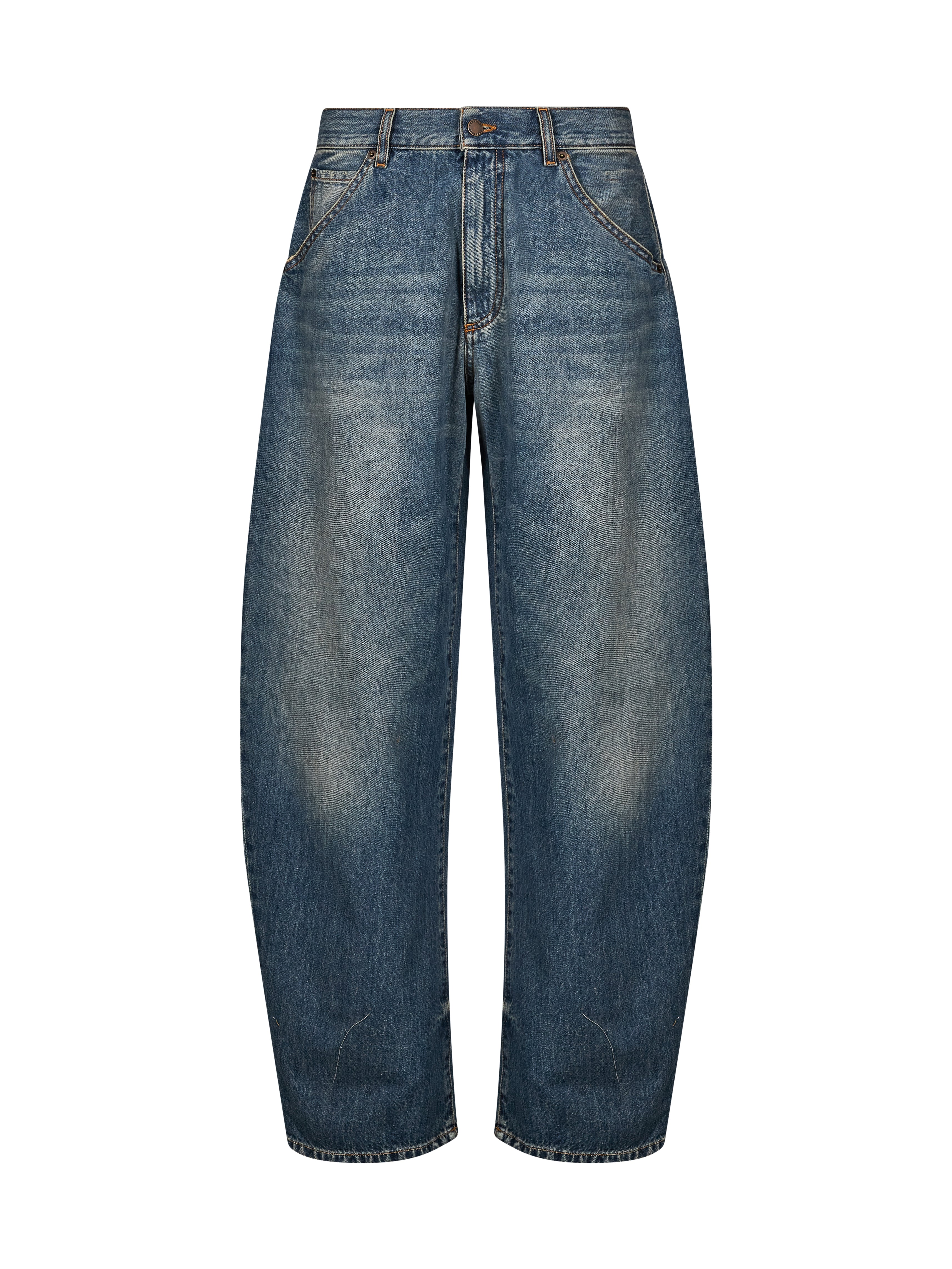 Jeans barrel Khris in blu 