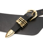 Cintura con fibbia in pelle alcott in nero Déhanche - donna 