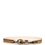 Cintura Hollyhock Mirror Croco in oro 
