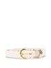 Hollyhock leather belt in ivory