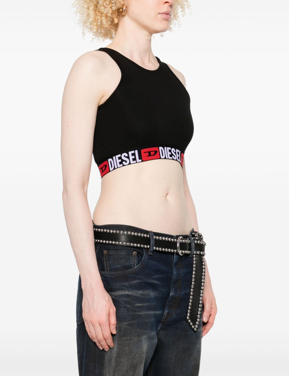 Top crop Sandra-D-Core in nero 