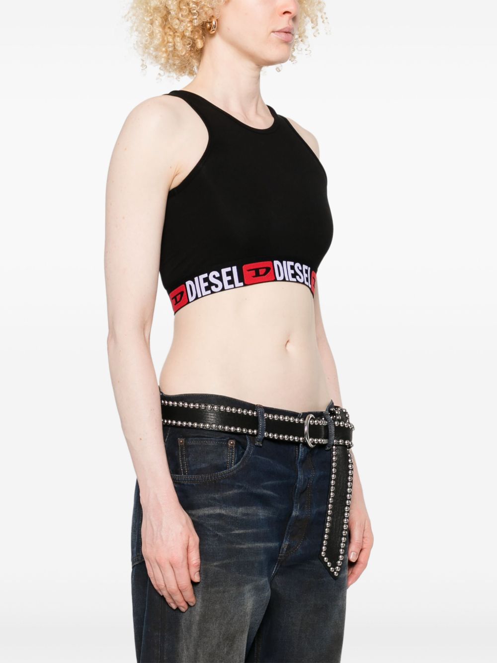Top crop Sandra-D-Core in nero 