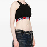 Top crop Sandra-D-Core in nero 