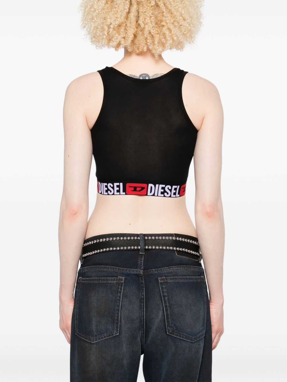Top crop Sandra-D-Core in nero 