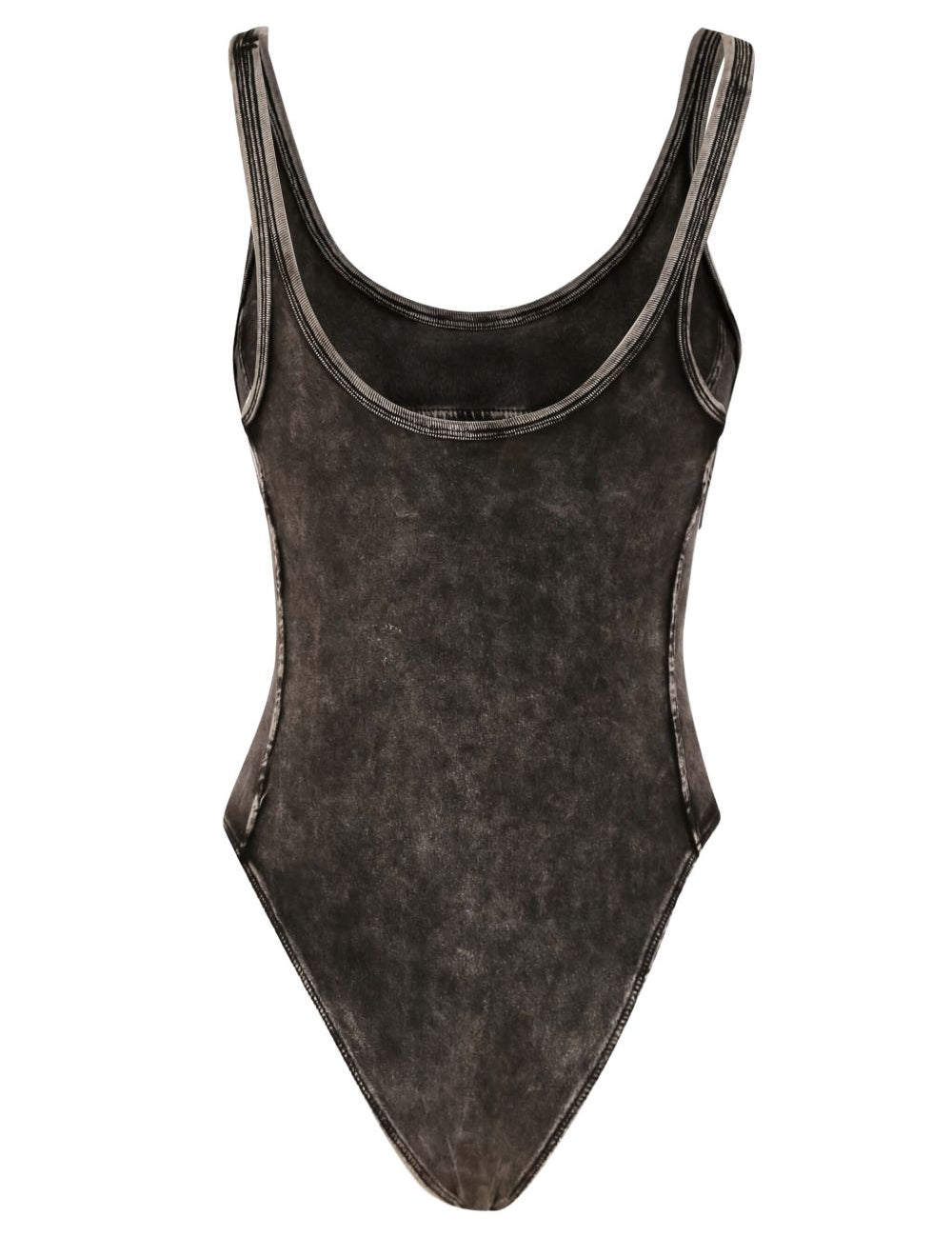 Body Phoebe-Dnm con logo in grigio scuro 