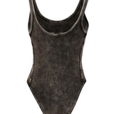 Body Phoebe-Dnm con logo in grigio scuro 
