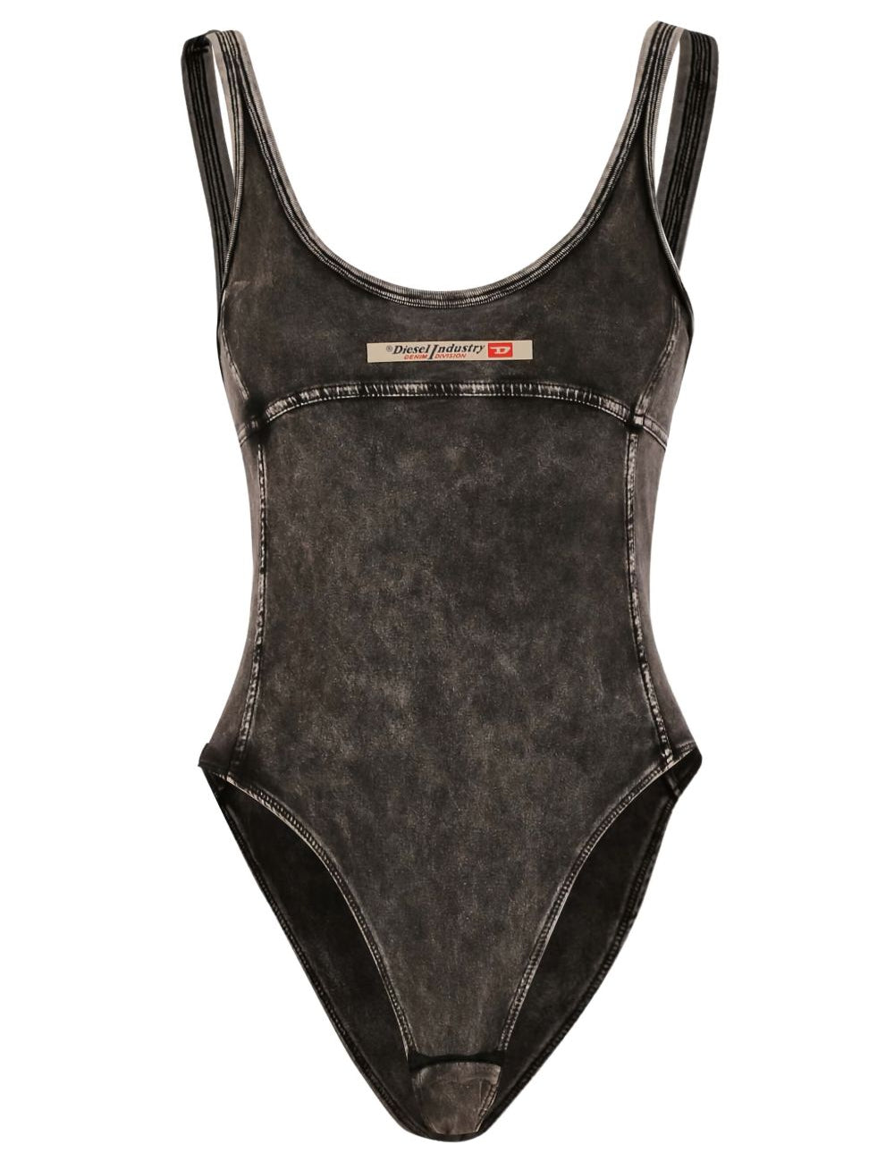 Body Phoebe-Dnm con logo in grigio scuro 