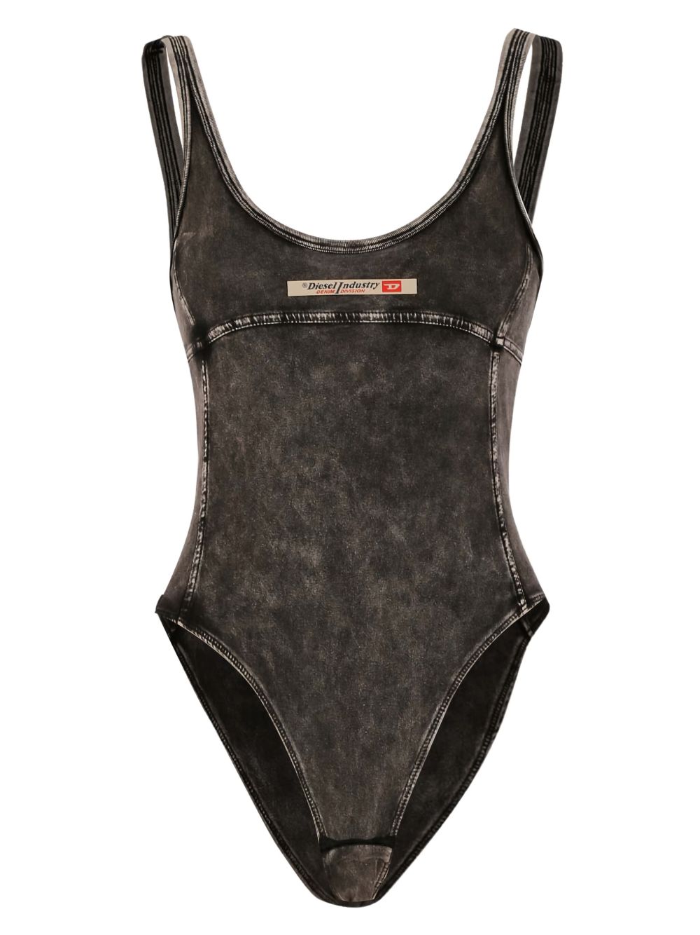 Body Phoebe-Dnm con logo in grigio scuro 
