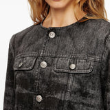 Giacca de-Graffy in denim grigio 