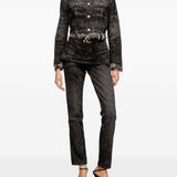Giacca de-Graffy in denim grigio 