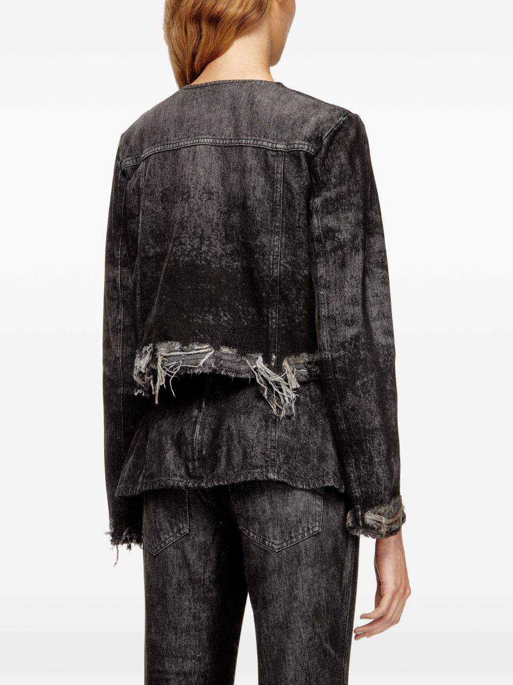 Giacca de-Graffy in denim grigio 