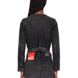 Giacca de-Graffy in denim grigio 